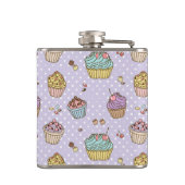 レトロの菓子パターン フラスク (裏面)