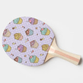 レトロの菓子パターン 卓球ラケット (横)