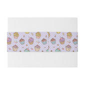 レトロの菓子パターン 招待状ベリーバンド (裏面例)