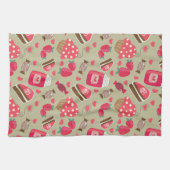 レトロの菓子 キッチンタオル (横)