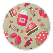 レトロの菓子 セラミックノブ (正面)