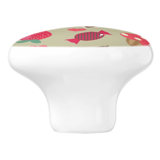 レトロの菓子 セラミックノブ (側面)