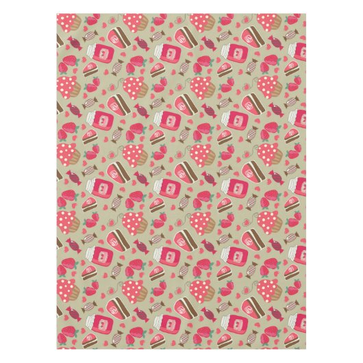 レトロの菓子 テーブルクロス (正面)