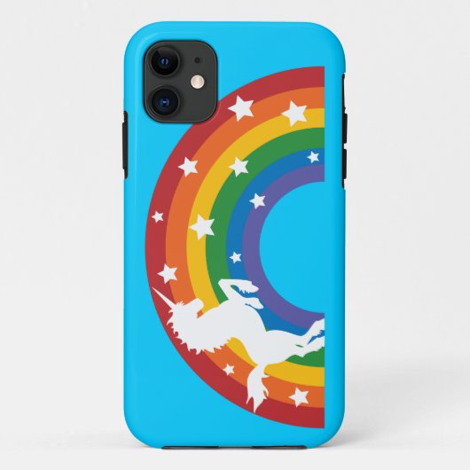 レトロの虹のユニコーンのiPhone 5/5Sの場合 Case-Mate iPhoneケース (裏面)