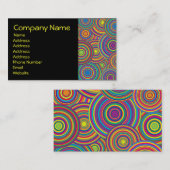 レトロの虹はパターンを一周します 名刺 (正面/裏面)