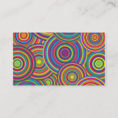 レトロの虹はパターンを一周します 名刺 (裏面)