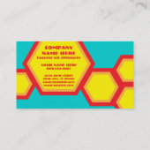 レトロの蜜蜂の巣のパンチカード ロイヤリティカード (裏面)