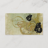 レトロの蝶名刺 名刺 (裏面)