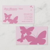 レトロの蝶 名刺 (正面/裏面)