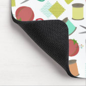 レトロの裁縫のテーマのマウスパッド マウスパッド (コーナー)