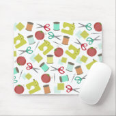 レトロの裁縫のテーマのマウスパッド マウスパッド (マウス)