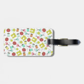 レトロの裁縫のテーマの荷物のラベル ラゲッジタグ (裏面横)