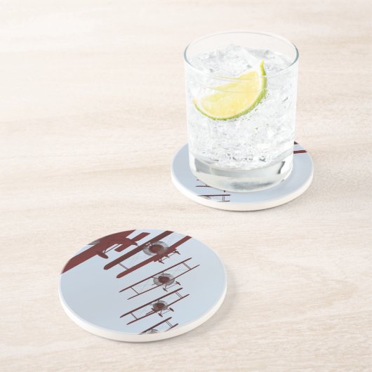 レトロの複葉機 コースター (側面)