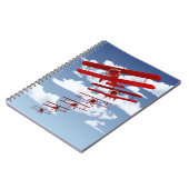 レトロの複葉機 ノートブック (左側)