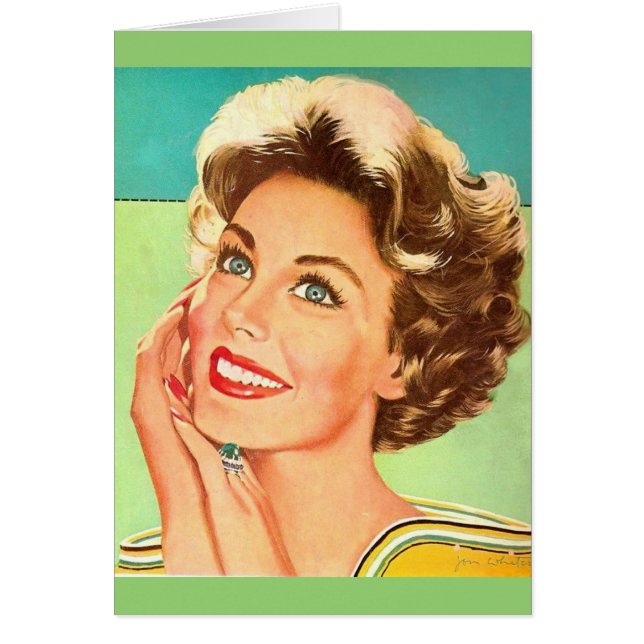 レトロの見女性-ダウングレードとのあなたの前を見ること、 (正面)