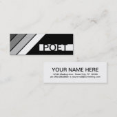 レトロの詩人 スキニー名刺 (正面/裏面)