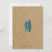 レトロの誕生日のパーティの招待状-ピンクの上の波 招待状 (裏面)