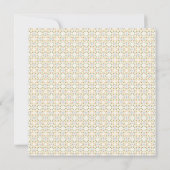 レトロの誕生日のパーティの招待状-金ゴールド 招待状 (裏面)