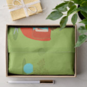 レトロの読書女性のティッシュペーパー 薄葉紙 (ギフト)