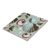 レトロの貝殻パターン タイル (側面)