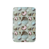 レトロの貝殻パターン バスマット (正面縦)