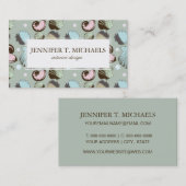 レトロの貝殻パターン 名刺 (正面/裏面)