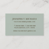 レトロの貝殻パターン 名刺 (裏面)