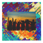 レトロの質の抽象デザイン フォトキューブ (右)