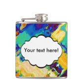 レトロの質の抽象デザイン フラスク (正面)