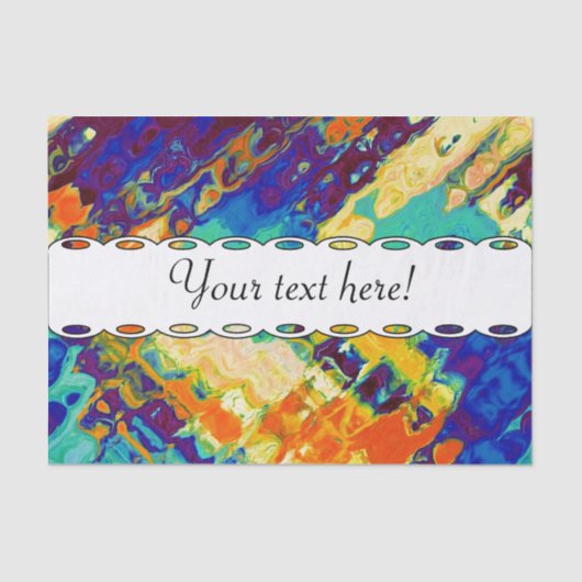 レトロの質の抽象デザイン 薄葉紙 (正面)