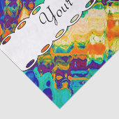 レトロの質の抽象デザイン 薄葉紙 (詳細)