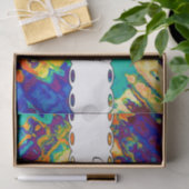 レトロの質の抽象デザイン 薄葉紙 (ギフト)