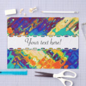 レトロの質の抽象デザイン 薄葉紙 (クラフト)