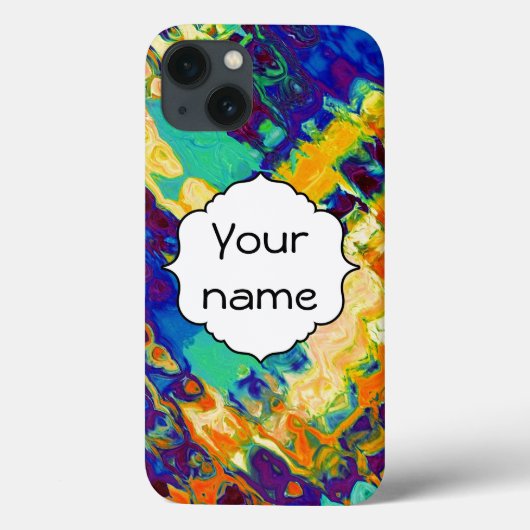 レトロの質の抽象デザイン Case-Mate iPhoneケース (裏面)