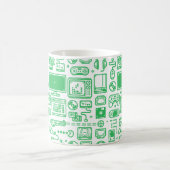 レトロの賭博のマグ: あなたの武器の緑を選んで下さい コーヒーマグカップ (中央)