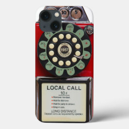 レトロの赤い困難な問題のiphoneカバー iPhone 13ケース