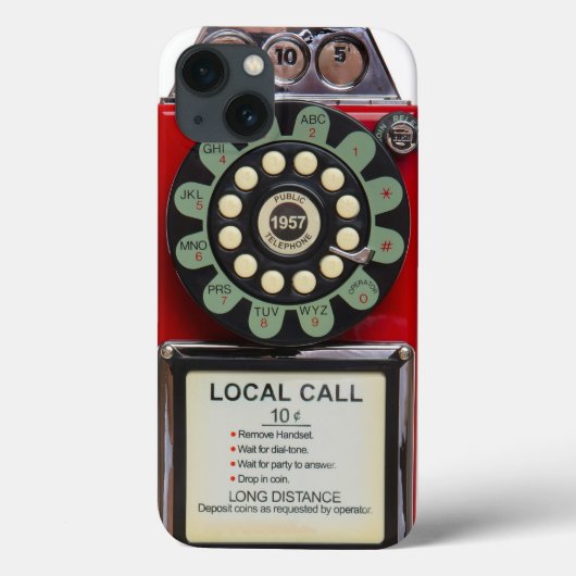 レトロの赤い困難な問題のiphoneカバー Case-Mate iPhoneケース (裏面)