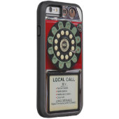 レトロの赤い困難な問題のiphoneカバー Case-Mate iPhoneケース (裏面/右)