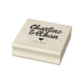 レトロの赤い結婚手書き ラバースタンプ (スタンプ)