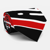 レトロの赤のストライプのタイ ネクタイ (ロール)