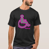 レトロの赤紫メンズTシャツで不具にされる Tシャツ (正面)
