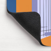 レトロの超高層ビルおよび飛行機 マウスパッド (コーナー)