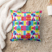 レトロの透明な図形の背景 クッション (ブランケット)