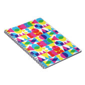 レトロの透明な図形の背景 ノートブック (右側)