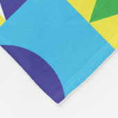 レトロの透明な図形の背景 フリースブランケット (角)