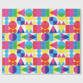 レトロの透明な図形の背景 ラッピングペーパー (フラット)