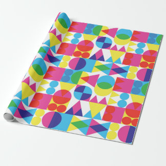 レトロの透明な図形の背景 ラッピングペーパー