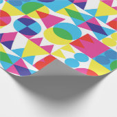 レトロの透明な図形の背景 ラッピングペーパー (角)