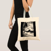 レトロの遊航船の予算のトートバック トートバッグ (正面(商品))