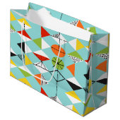 レトロの道化師パターンギフトバッグ ラージペーパーバッグ (正面アングル)